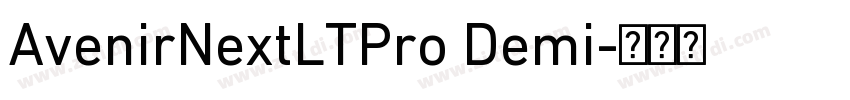 AvenirNextLTPro Demi字体转换